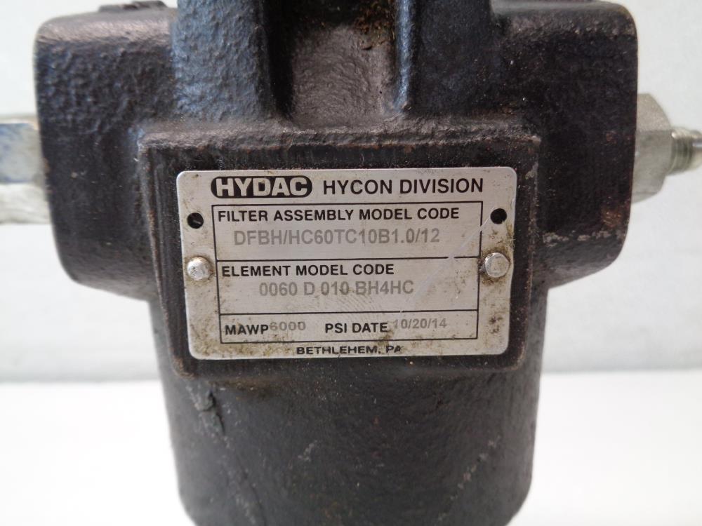 Hydac Filter Assembly DFBH/HC60TC10B1.0/12